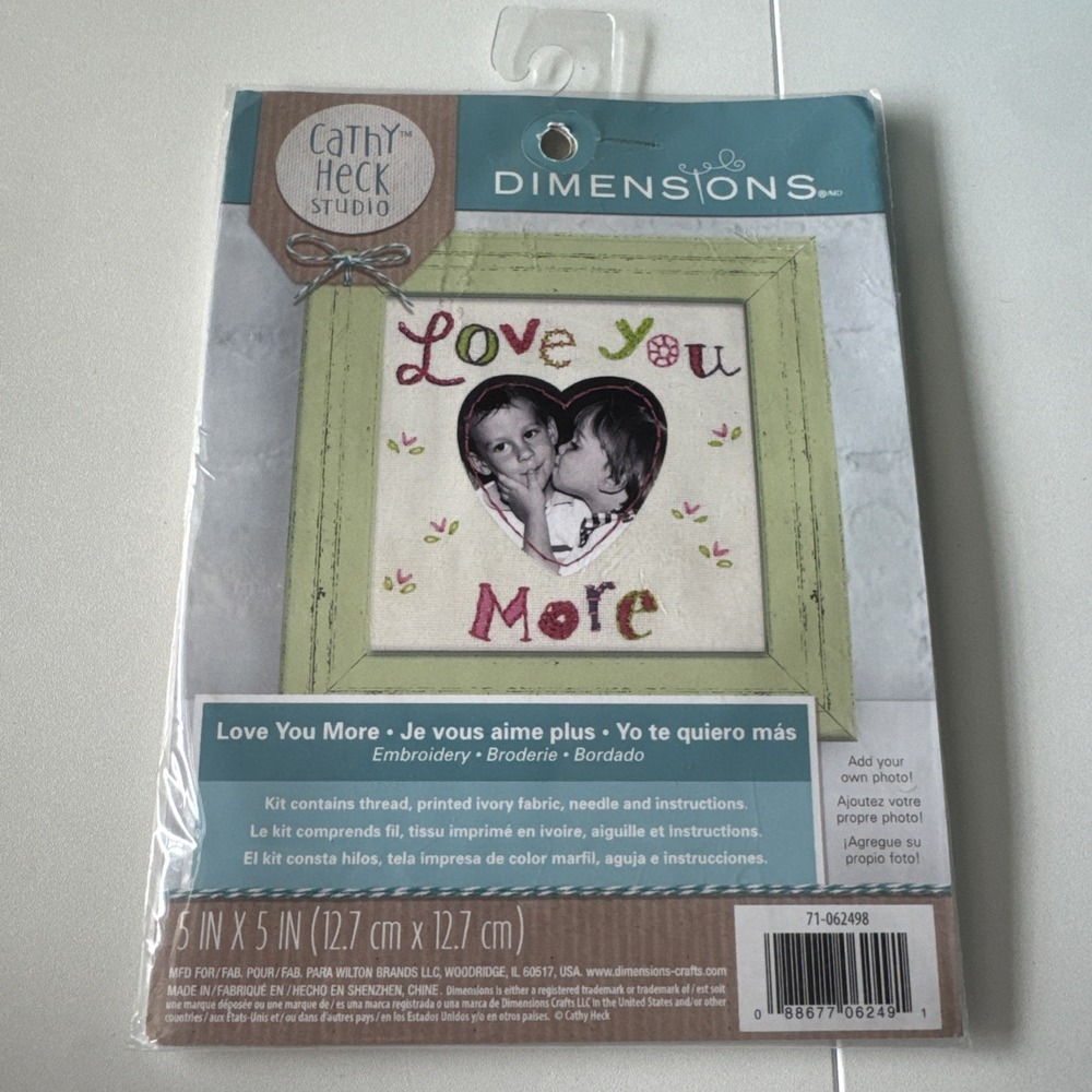Counted Cross Stitch Vintage Cathy Heck Dimensions Love You More 71-062498